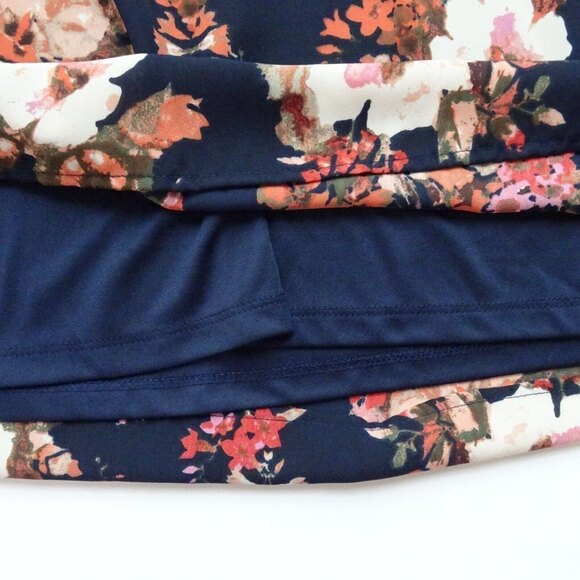 Lulu's Shifting Dears Floral Dress Slit Sleeves Scoop V-Neck Lined Short Flowy S - Picture 9 of 12